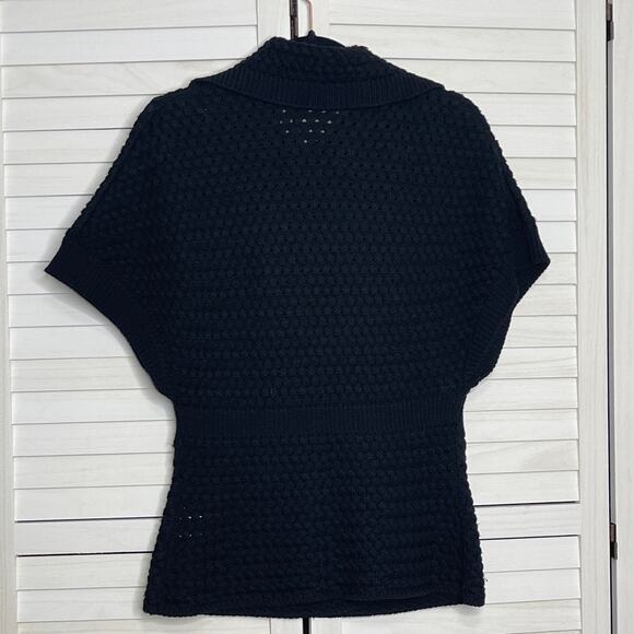Piazza Sempione Black Knit Short Sleeve Sweater Size IT40/SM - Picture 10 of 11